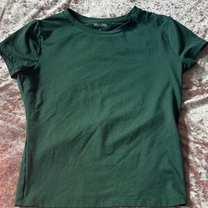 Hollister Dark Green Flattering Short Sleeve Tee